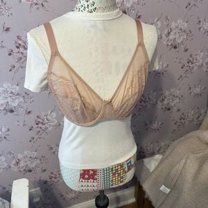 Lace Underwire Bra - Champagne